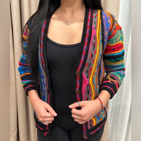 COOGI Vibrant Multicolor Women's Cardigan - Picture 2 of 11